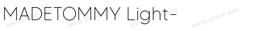 MADETOMMY Light字体转换